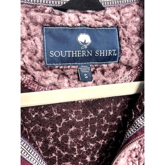 Southern Shirt Co Sherpa Quarter Zip Pullover Small Cozy Comfort Lounge Preppy - Picture 3 of 11